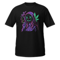 High Crime Neon Mask Cannabis T-shirt — front view