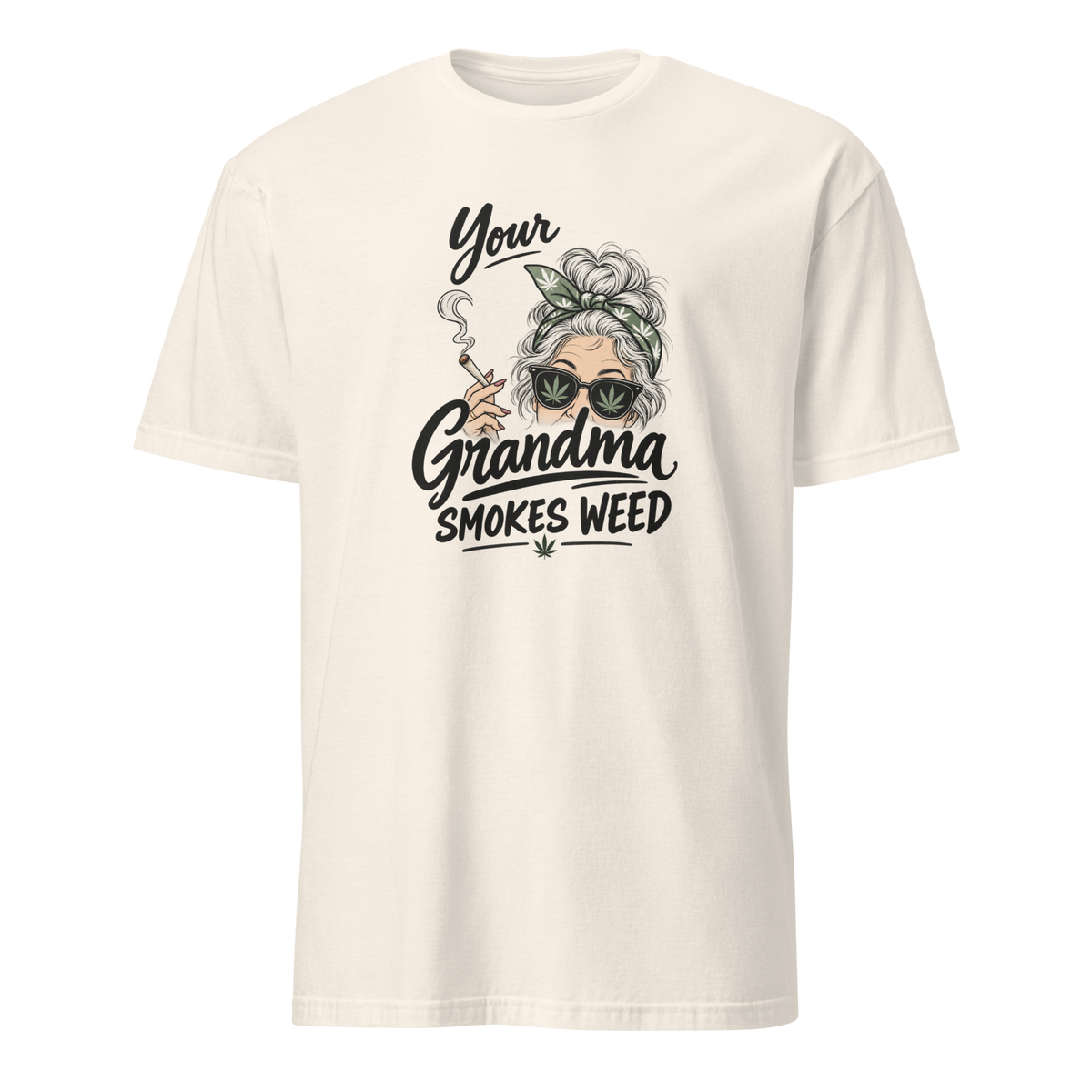 Granny Stash Cannabis T-shirt — front view