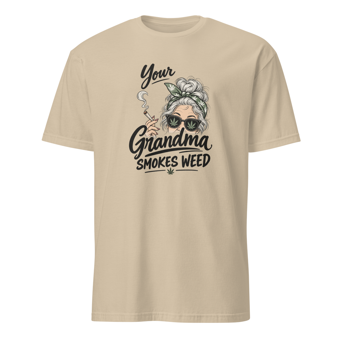 Granny Stash Cannabis T-shirt — front view