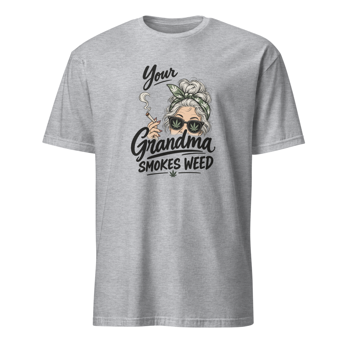 Granny Stash Cannabis T-shirt — front view