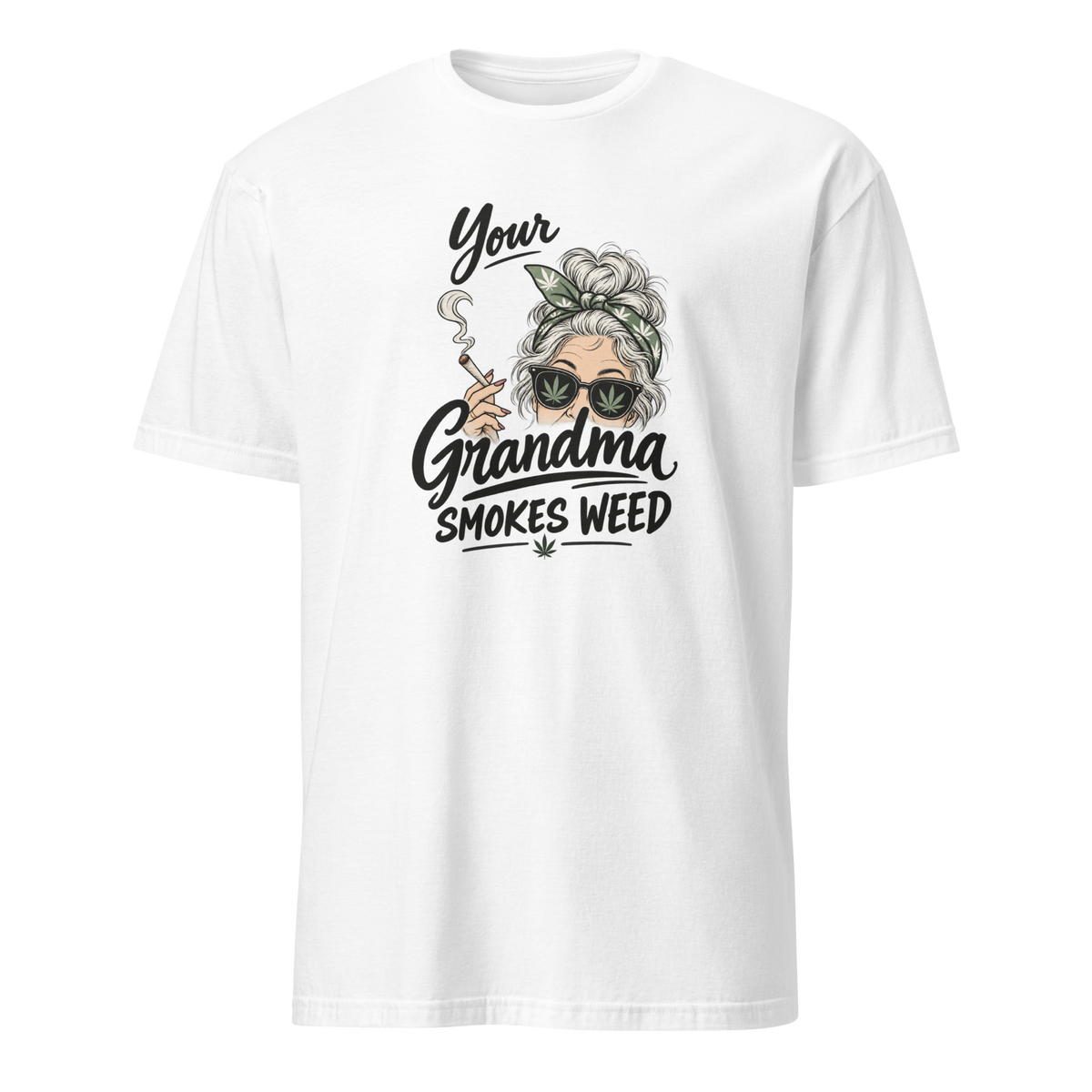 Granny Stash Cannabis T-shirt — front view